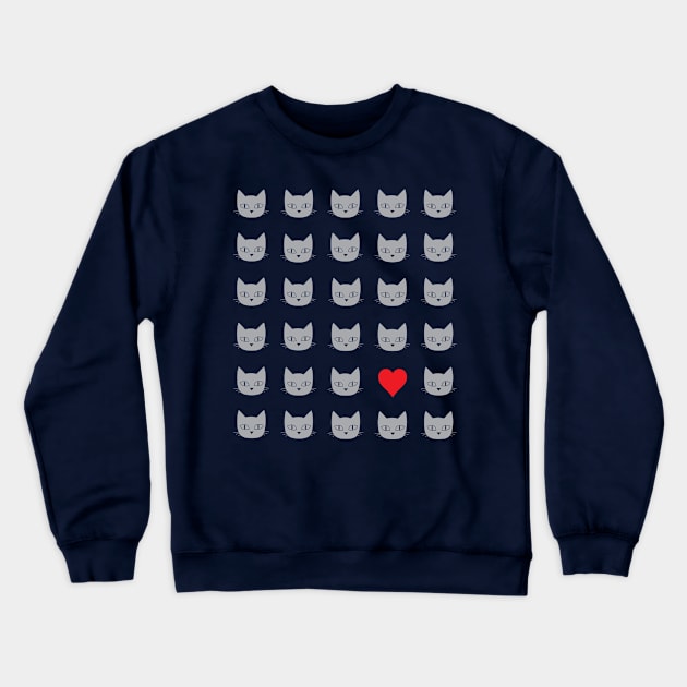 Love cats Crewneck Sweatshirt by TinkM